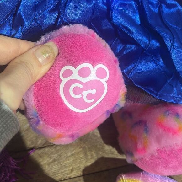 Build a bear‎ rainbow hearts bear with shoes and outfits clothing bundle - Picture 3 of 8